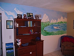 Got started on the mural in my kids room-evvies-room-004.jpg