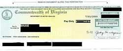 WOO-HOO!  Virginia Fuels Tax Refund Check-check.jpg