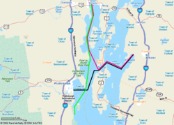 Lake Champlain 2010-summer-blast-route.png