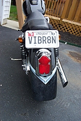 Who has a vanity license plate and what does it say-vibr8n-010.jpg