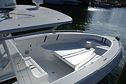 New 2013  37 Midnight Express in Ice Blue!!-bow-seating.jpg