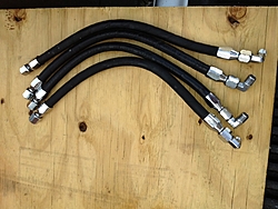 4 Hydraulic hoses with fittings - 19&quot; long.-hoses-2.jpg